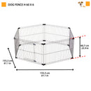 Modular Dog Fence Playpen - Flexible, Easy-Assembly Enclosure for Safe Indoor/Outdoor Play