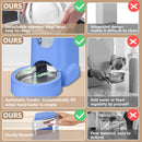 Automatic Pet Feeder & Water Dispenser – Stainless Steel, 1 Gallon x2
