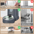 Automatic Pet Feeder & Water Dispenser – Stainless Steel, 1 Gallon x2