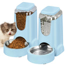 Automatic Pet Feeder & Water Dispenser – Stainless Steel, 1 Gallon x2