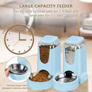 Automatic Pet Feeder & Water Dispenser – Stainless Steel, 1 Gallon x2