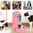 Automatic Pet Feeder & Water Dispenser – Stainless Steel, 1 Gallon x2