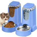 Automatic Pet Feeder & Water Dispenser – Stainless Steel, 1 Gallon x2