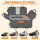 URPOWER Dog Car Seat Cover for Pets 100% Waterproof Seat Cover Hammock 600D Heavy Duty Scratch Proof Nonslip Durable Soft Back Seat Covers for Cars and SUVs