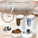 Automatic Pet Feeder & Water Dispenser – Stainless Steel, 1 Gallon x2