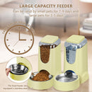 Automatic Pet Feeder & Water Dispenser – Stainless Steel, 1 Gallon x2