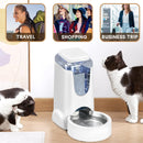 Automatic Pet Feeder & Water Dispenser – Stainless Steel, 1 Gallon x2