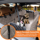 URPOWER Dog Car Seat Cover for Pets 100% Waterproof Seat Cover Hammock 600D Heavy Duty Scratch Proof Nonslip Durable Soft Back Seat Covers for Cars and SUVs